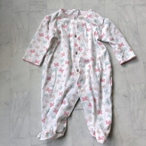 Kissy Kissy Baby Girl’s Butterfly Print Footie